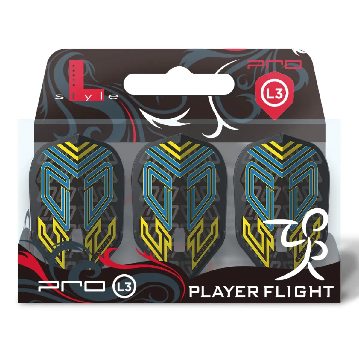 L-Style Oskar Lukasiak L3 PRO Clear Black Flights