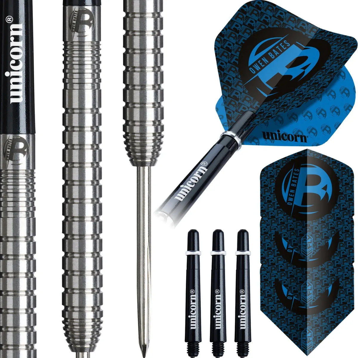 Unicorn Owen Bates 90% Tungsten Steel Tip Darts
