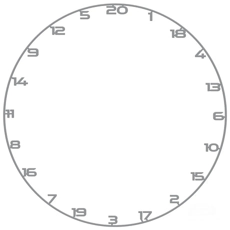 Bullet Custom Number Ring-4-Grey-Premier Darts