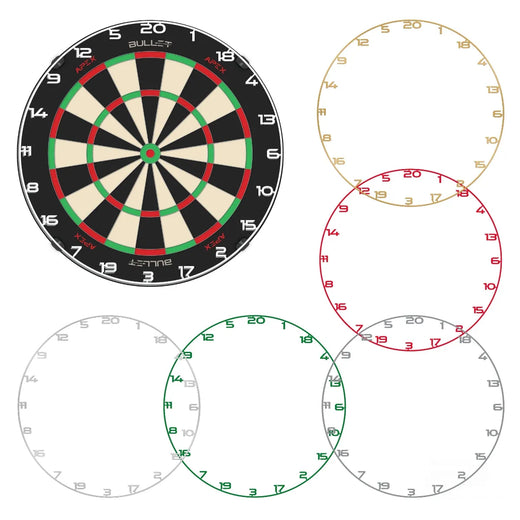 Bullet Custom Number Ring-1-Gold-Premier Darts