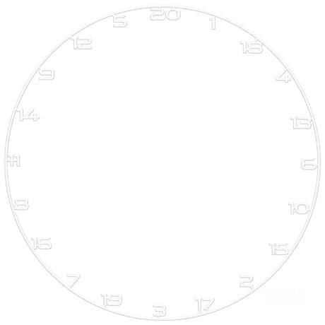 Bullet Custom Number Ring-8-White-Premier Darts