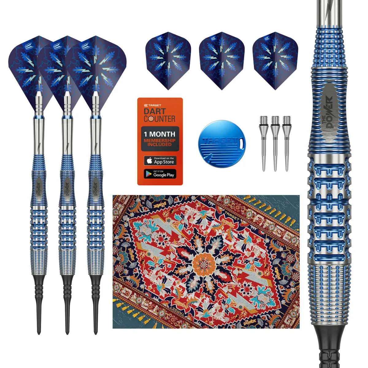 Target Darts Phil Taylor Power Gx2 95% Tungsten Soft Tip Darts