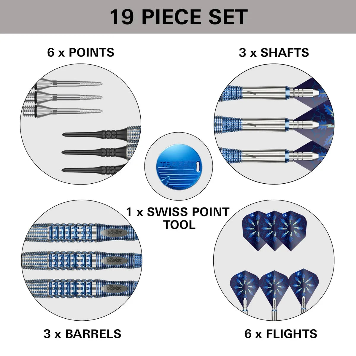 Target Darts Phil Taylor Power Gx2 95% Tungsten Soft Tip Darts