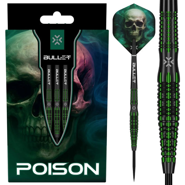 Bullet Poison 90% Tungsten Steel Tip Darts-1-22 GRAM-Premier Darts