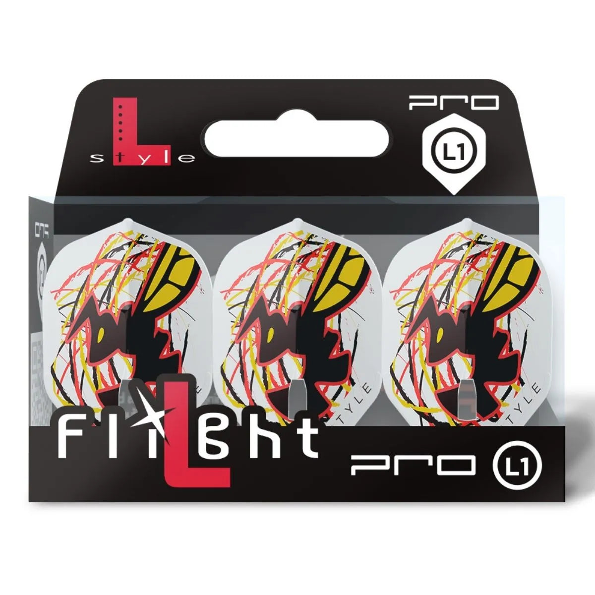 L-Style Darts L-Flight PRO L1 John Desreumaux White Flights-3-Premier Darts