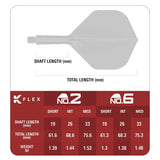 Target Japan Exclusive Edition Aquamarine K-Flex Flight System No2-3-Short-Premier Darts