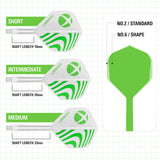 Target Darts | XBOX K-Flex Flight System No2-3-Short-Premier Darts