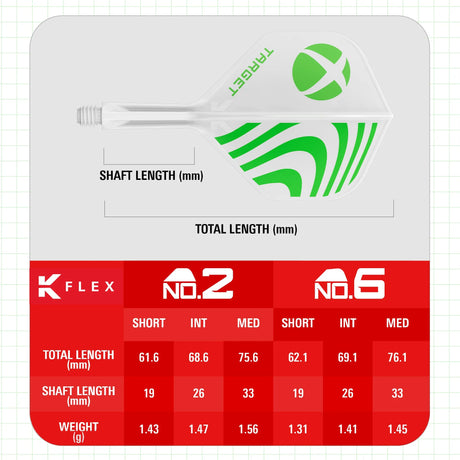 Target Darts | XBOX K-Flex Flight System No2-4-Short-Premier Darts