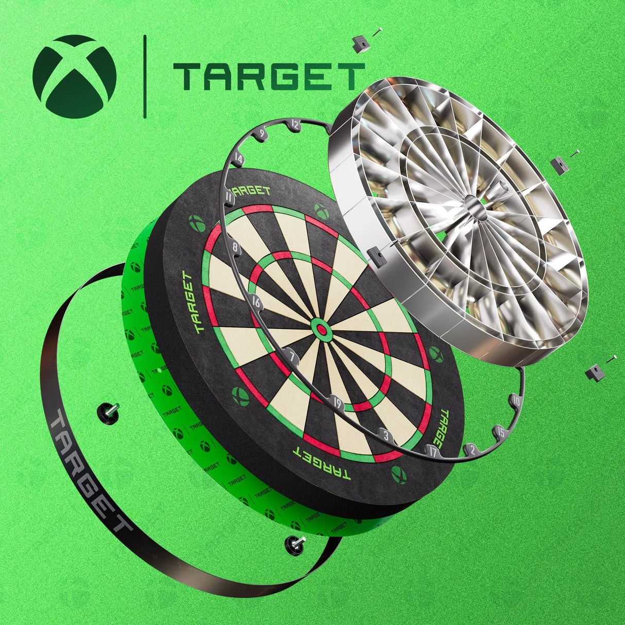 Target Darts | XBOX Dartboard & Surround Bundle-4-Premier Darts