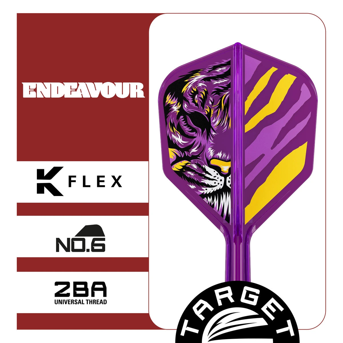 Target Japan Endeavour K-Flex Flight System No6-4-Short-Premier Darts