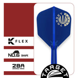 Target Japan Gold Logo Blue K-Flex Flight System No6-4-Short-Premier Darts