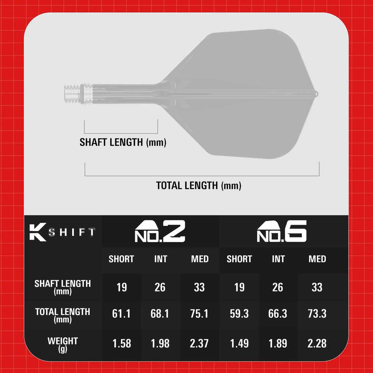 Target Darts K-Shift Flight System No6-Dart Flights-6-Premier Darts