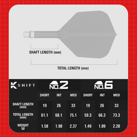 Target Darts K-Shift Flight System No6-Dart Flights-6-Premier Darts