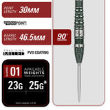 Target Japan Prime Series PW GEN3 90% Tungsten Steel Tip Darts-6-23 GRAM-Premier Darts