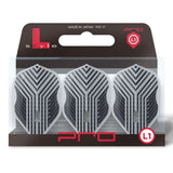 L-Style Darts L-Flight PRO L1 Arno Merk V1 Clear White Flights-3-Premier Darts