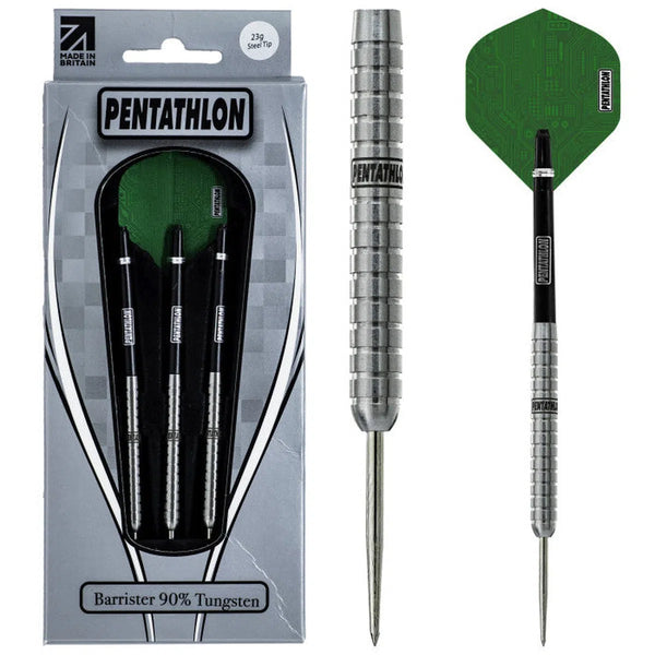 Pentathlon Barrister 90% Tungsten Steel Tip Darts-1-23 GRAM-Premier Darts