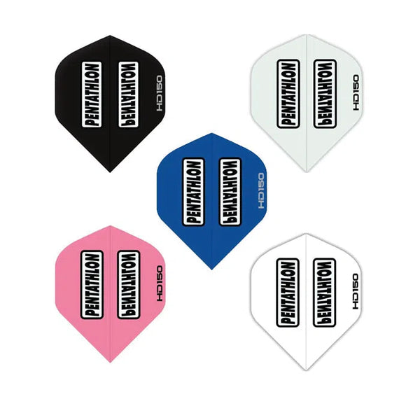 Pentathlon Clear Window HD150 Standard No2 Flights-1-Black-Premier Darts