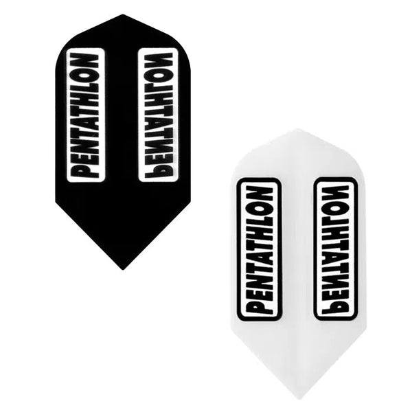 Pentathlon Extra Strong Clear Window Slim Flights-1-Black-Premier Darts