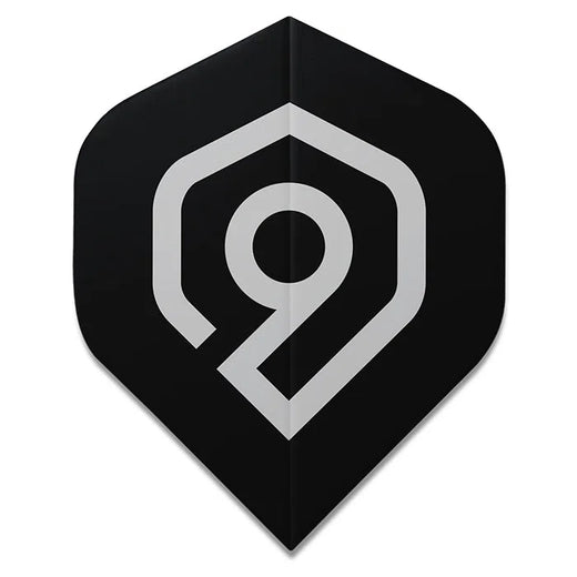 Perfect Nine Logo Black Flights-1-Premier Darts