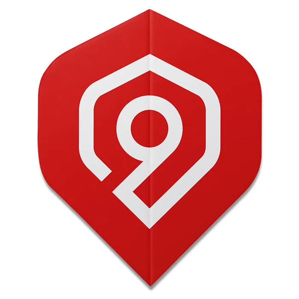 Perfect Nine Logo Red Flights-1-Premier Darts