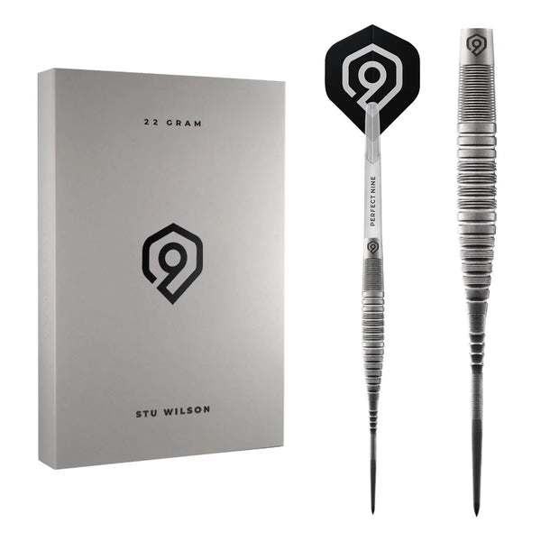 Perfect Nine Stu Wilson 2.0 90% Tungsten Steel Tip Darts-1-22 GRAM-Premier Darts