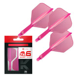 Target Darts K-Flex Flight System No6-23-Neon Pink-Short-Premier Darts