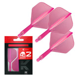 Target Darts K-Flex Flight System No2-23-Neon Pink-Short-Premier Darts
