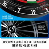 Harrows Pro Matchplay 2 Board & Surround Bundle-5-Black-Premier Darts