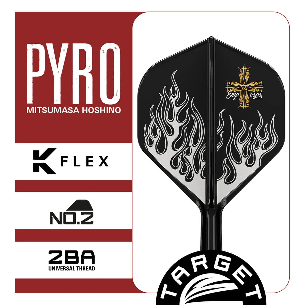 Target Japan Pyro G2 K-Flex Flight System No2-3-Short-Premier Darts