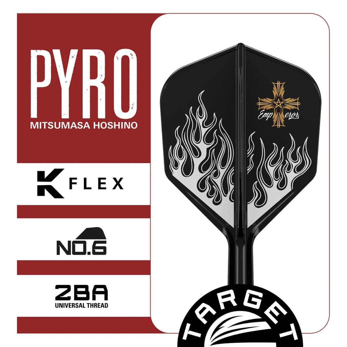 Target Japan Pyro G2 K-Flex Flight System No6-3-Short-Premier Darts