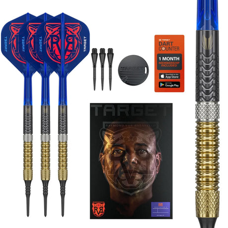 Target Darts Raymond Van Barneveld Gen6 95% Tungsten Soft Tip Darts