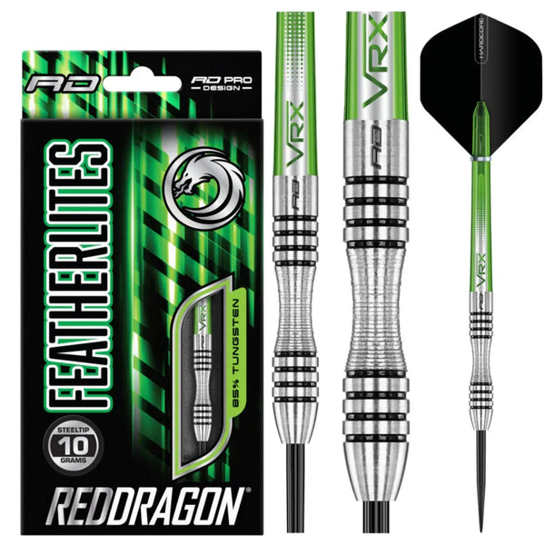 Red Dragon Featherlite 1 85% Tungsten Steel Tip Darts-1-10 GRAM-Premier Darts