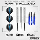 Red Dragon Razor Edge Original 85% Tungsten Steel Tip Darts-3-20 GRAM-Premier Darts