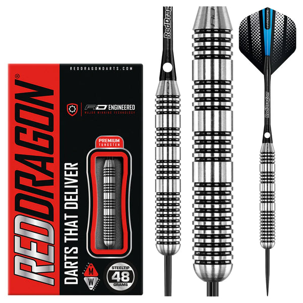 Red Dragon Bunker Buster 80% Tungsten Steel Tip Darts-1-48 GRAM-Premier Darts