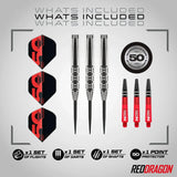 Red Dragon 50 Year Collection Hexoset 3 85% Tungsten Steel Tip Darts