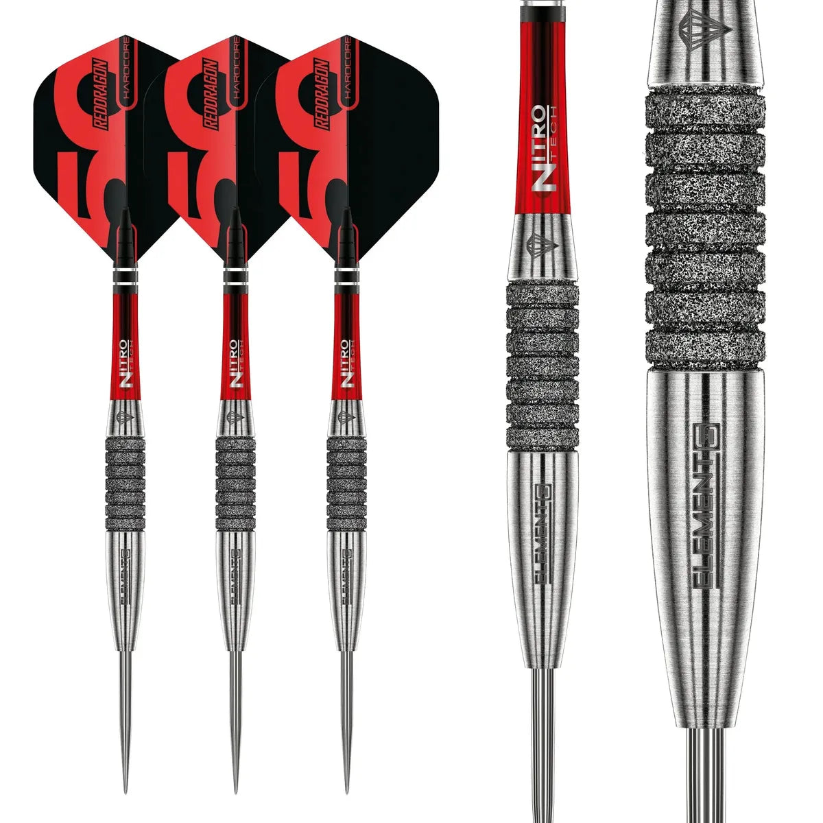 Red Dragon 50 Year Collection Element6 C 90% Tungsten Steel Tip Darts