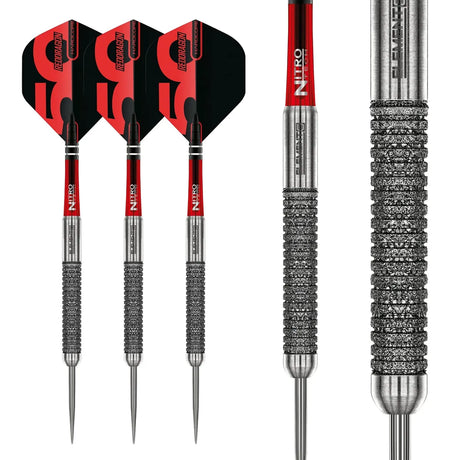 Red Dragon 50 Year Collection Element6 B 90% Tungsten Steel Tip Darts