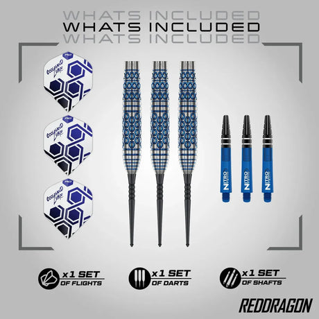 Red Dragon Luke Humphries TX5 90% Tungsten Steel Tip Darts-4-23 GRAM-Premier Darts