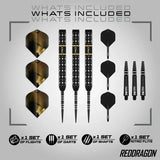 Red Dragon Ascend - Parallel 90% Tungsten Steel Tip Darts-4-22 GRAM-Premier Darts