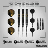 Red Dragon Ascend - Torpedo 90% Tungsten Steel Tip Darts-4-23 GRAM-Premier Darts