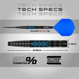 Red Dragon Amp - Tapered 90% Tungsten Steel Tip Darts-6-21 GRAM-Premier Darts