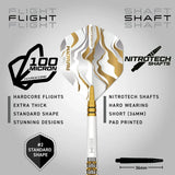 Red Dragon Paradym Gold - Torpedo 90% Tungsten Steel Tip Darts-5-23 GRAM-Premier Darts