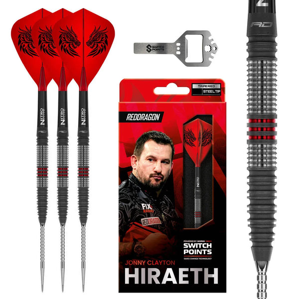 Red Dragon Jonny Clayton Hiraeth SP 90% Tungsten Steel Tip Darts-1-22 GRAM-Premier Darts