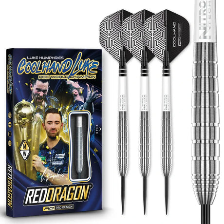 Red Dragon Luke Humphries TX1 Pioneer 90% Tungsten Steel Tip Darts-1-22 GRAM-Premier Darts