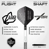 Red Dragon Luke Humphries TX1 Pioneer 90% Tungsten Steel Tip Darts-4-22 GRAM-Premier Darts