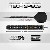 Red Dragon Ascend Parallel SP 90% Tungsten Steel Tip Darts-6-22 GRAM-Premier Darts