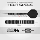 Red Dragon Sable Parallel SP 90% Tungsten Steel Tip Darts-6-21 GRAM-Premier Darts