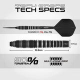 Red Dragon Sable Torpedo SP 90% Tungsten Steel Tip Darts-6-23 GRAM-Premier Darts