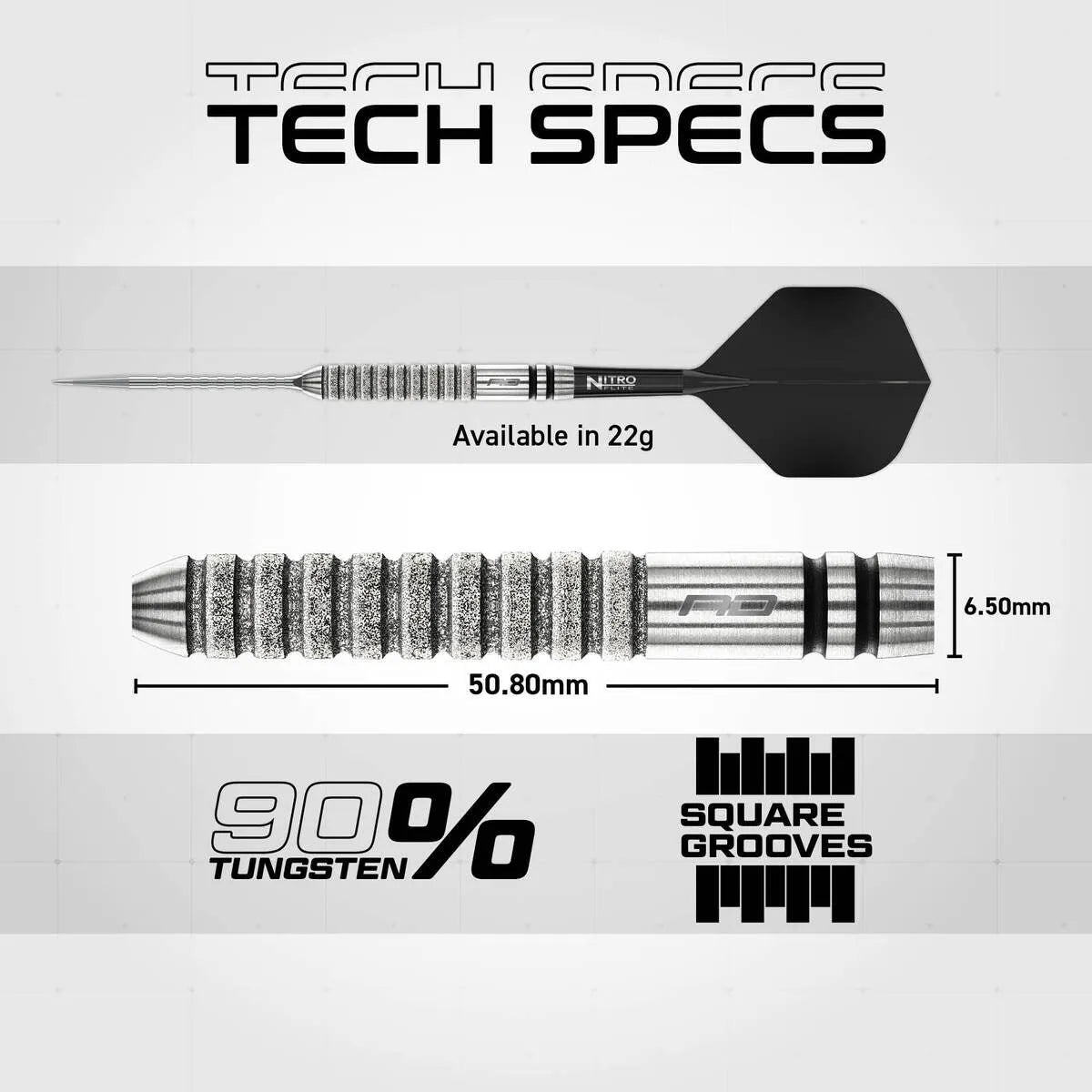 Red Dragon Gian van Veen Tour Edition SP 90% Tungsten Steel Tip Darts-6-21 GRAM-Premier Darts