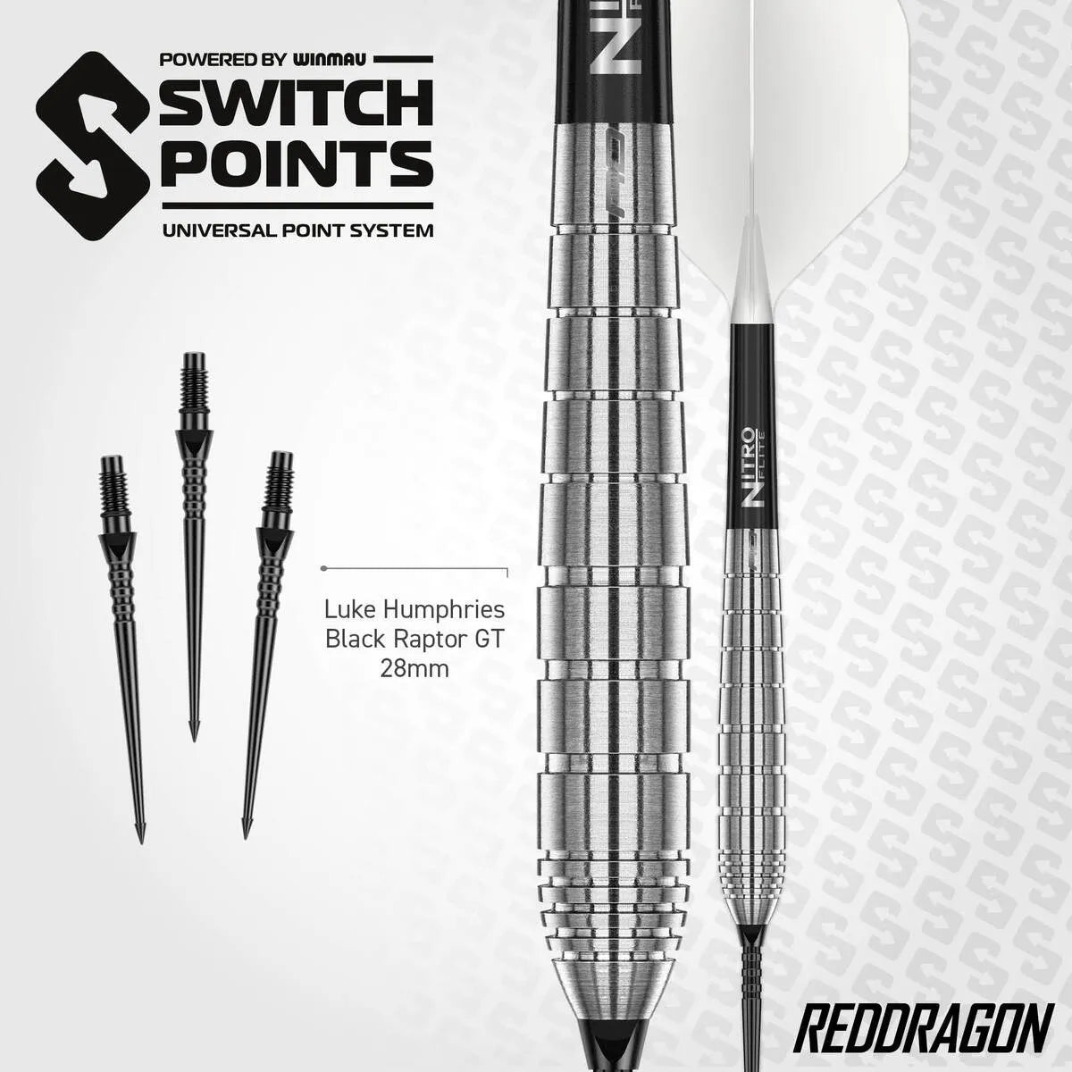 Red Dragon Luke Humphries TX1 Pioneer SP 90% Tungsten Steel Tip Darts-4-22 GRAM-Premier Darts